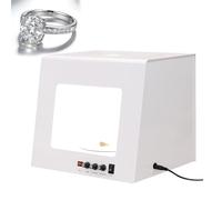 Jewelry Photography Light Box, Dimmable LED Lighting, Top Opening, Reflective Layer, Cri>92, Safe 12V Power, Ideal for Jewelry Studios and E-commerce Sellers
