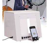 Jewelry Photography Light Box Kit with Turntable, Pro Photo Studio Setup for Stunning Jewelry Images, Customizable Speed and Color Temperature