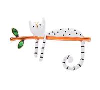 jewelry pin for women men fashion accessories lazy lying on the tree ladies enamel cute cat party cardigan jacket coat brooch wedding birthday Made in China jewelry
