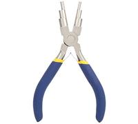 Jewelry Pliers 6 in 1, Anti - Rust Fe - Ni Alloy Round Tip Manual Winding Tools with Six Section Sizes 3-10mm for DIY Jewellery Making, Repair and Crafting