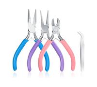 Jewelry Pliers Multifunctional Wire Forming Tool Metal Wrapping Professional Round and Needle Nose Cutting Pliers