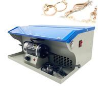 Jewelry Polisher, 200W Polishing Buffing Machine, Polishing Tool Dust Collector with Light Table Top Jewelry Buffer Polisher 0-8000 RPM Speed, for Jewelry Aluminum Chrome