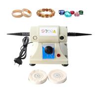 Jewelry Polisher, Adjustable Dual Speed Bench Buffer, Double Head Polishing Sander with 3" Cloth Wheel for Grinding, Engraving, Drilling and Polishing