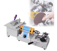 Jewelry Polisher Grinder Machine, Bench Lathe for DIY Gemstone Cutting, Polishing, Drilling, 800-10000rpm Adjustable Speed