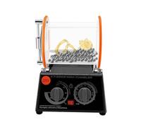 Jewelry Polisher Machine, 3KG Rotary Tumbler Jewelry Polisher 35W Magnetic Jewellery Polishing Finishing Machine with Polishing Beads