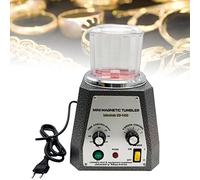 Jewelry Polisher Mini Magnetic Tumbler 200W Professional Finisher Machine 2000rpm Adjustable Speed Timing Function for Deburring Chamfering
