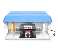 Jewelry Polishing Machine - 800W Variable Speed Bench Grinder with Dust Collector, LED Light & Exhaust Fan for Metal and Chrome Finishing