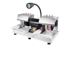 Jewelry Polishing Machine, Cabbing Machine 6" 2HP 1800rpm Efficient Lapidary Rock Grinder Polisher with Lamp & Water Pump for Gemstones Jade Stone