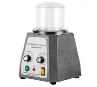 Jewelry Polishing Machine, Mini Magnetic Tumbler, 2000rpm Adjustable Speed with Timer, 400g Capacity for Metal Grinding and Polishing, Removes Burrs