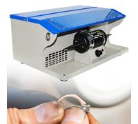 Jewelry Polishing Machine with Dust Collector, Adjustable Speed for Rock Grinding and Buffing, Ideal for Crafts and Repairs