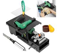 Jewelry Polishing Machine with Flexible Shaft, Bench Grinder & Buffer for Lapidary, DIY Lathe Tools, 800-1200r/Min Speed for Precision Work