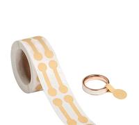 Jewelry Price Tags, 500 Pieces Blank Jewelry Price Tags Stickers Self Adhesive Kraft Paper Necklace Earring Ring Price Label Stickers Brown Jewelry Display Price Identify Tag Labels (Kraft Paper)