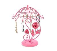 Jewelry Rack Vintage Style Umbrella Rose Earring Tree Jewelry Display Metal Jewels Stand, Ornament Storage for Bedroom/Home/Store Jewelry display stand