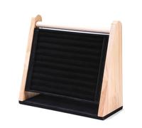 Jewelry rack Wooden Jewelry Display Stand with Velvet Layer for Rings- Multiple Colors Available Jewelry Organizer