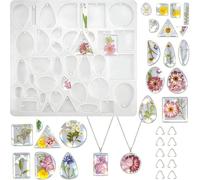 Jewelry Resin Moulds Silicone Jewellery Making Kit with Hole