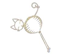 Jewelry Rhinestone Hair Claw Clips,Hair Styling Clips with Long Tassel - Rhinestone Hair Bun Styling Claw, Jewelry Rhinestone Clips for Grandmother