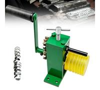 Jewelry Ring Bender, Manual Rolling Mill for Jewelry Making, Smooth Base, Adjustable Gap, Transmission Gear, Ideal for Gold and Silver with Rubber Wheel