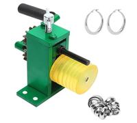 Jewelry Ring Bender, Manual Rolling Mill Machine, Earring Bending Tool, 0.3 to 0.85mm Groove Width, 65mm Iron Roller for Gold Silver Bracelets