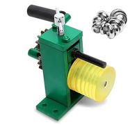 Jewelry Ring Bender Manual Tool, Hand-Cranked Rolling Mill with Smooth Base, Rubber/Steel Rollers for Gold Silver Jewelry Making, Ring Bending Machine