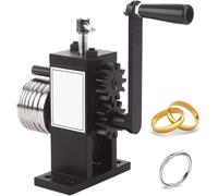 Jewelry Ring Bender Press with Hand Crank, Rubber & Steel Rollers for Bangle, Earring Making, Rolling Mill for Copper, Gold, Silver & Plastic Lron-Roller