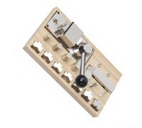 Jewelry Ring Bender Tool with Wooden Base Stable | Bends silver, gold, copper, iron, steel; creative freedom for diverse metal projects