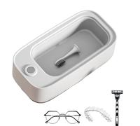 Jewelry Ring Cleaner Machine - High-Frequency Ultrasonic Cleaning Tool | Efficient Glasses Rings Watch Cleaner, Anti-Slip Rubber Base, Compact Portable Design, Professional Deep Clean Technology