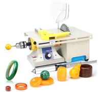 Jewelry Rock Polishing Buffer Machine,Table Saws Jewelry Lapidary Equipment for Jewelry Making Woodcrafting DIY Jewelry Polishing Grinding Machine, 220 V