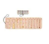 Jewelry Roll Bag, Foldable Jewelry Pouch with zipper pockets & snap loops | Travel Jewelry Storage Roll Case Tangle-free Storage, Jewelry Roll up Bag for Journey Rings, Necklaces, Earrings, Bracelets