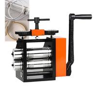 Jewelry Rolling Mill Machine, DIY Manual Combination Rolling Mill Presser for Jewelry Making Square Wire Flat Semicircle Pattern Metal Sheet Tool