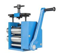 Jewelry Rolling Mill Machine Manual Combination Press Tool Flat Rolling Mill Tough Metal Gold Silver Copper Aluminum Paste in Jewelry Industry (Blue A)