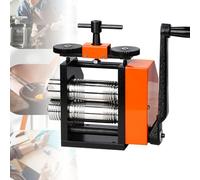 Jewelry Rolling Mill Machine, Manual Combination Rolling Mill Presser Rolling Mills for Jewelry Making Square Wire Flat Semicircle Pattern Metal Sheet Marking DIY Tools, Metal Sheet Roller Tool