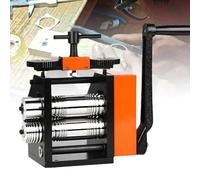 Jewelry Rolling Mill Manual Machine, Adjustable Thickness 2.5-10mm, 360° Rotating Handle for Metal Sheet and Wire Pressing, Durable Design