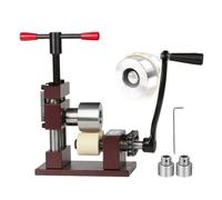 Jewelry Rolling Mill Tool - Hand-Cranked Ring Bender for Bracelets, Includes 2 Steel Shafts, Essential for Jewelry Making, Earrings & More