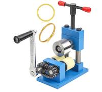 Jewelry Rolling Mill Tool, Manual Hand Crank Machine, Detachable Handle Design, Adjustable Roller Clearance for Bending Gold and Silver Rings and Bangles