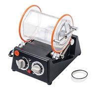 Jewelry Rotary Tumbler Polisher, Metal Chamfer Machine, 5 Adjustable Speeds, Anti-Slip Design for Rock Stone Coins, DIY Polishing and Finishing Tool