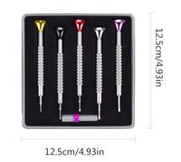Jewelry Screwdriver Set 5 PCS Screwdrivers Falt/for Cross Screwdriver Manual Repair Tool for Watches Gl Watchmaker Set Professional