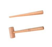 Jewelry Shaping Mallets Rings Size Adjuster Jewelry Shaping Hammer Stretcher Wood Texture for Professional Use