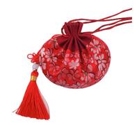 Jewelry Silk Drawstring Pouch, Embroidered Brocade Jewelry Silk Purse, 4 Pcs Chinese Dragon Boat Festival Sachet Bag Coin Bags Cute Pouches Drawstring Present Bag Empty Scent(Red)