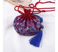 Jewelry Silk Drawstring Pouch, Embroidered Brocade Jewelry Silk Purse, 4 Pcs Chinese Dragon Boat Festival Sachet Bag Coin Bags Cute Pouches Drawstring Present Bag Empty Scent(Dark Red)