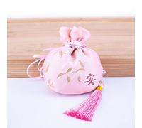 Jewelry Silk Drawstring Pouch, Embroidered Brocade Jewelry Silk Purse, 4 Pcs Chinese Embroidered Sachet Bag Dragon Boat Festival Blessing Pouches Drawstring Present Bag Empty(Pink)