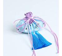 Jewelry Silk Drawstring Pouch, Embroidered Brocade Jewelry Silk Purse, 4 Pcs Dragon Boat Festival Sachet Empty Bags Chinese Pouch Drawstring Present Bag Scent Bag with(Blue)