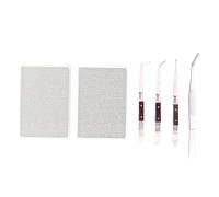Jewelry Soldering Kit Professional 6Pcs Jewelry Making Repair Tools Set with 2 Ceramic Boards 1 Tongs 3 Soldering Tweezers Heat Resistant for Beginners and Craft Enthusiasts