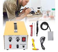 Jewelry Spot Welder Electric Soldering Handheld 2 in 1 Pulse Sparkle Welding Machine for Gold Silver Platinum Necklace Moulding, 80A 110V