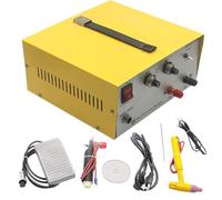 Jewelry Spot Welder Machine, Adjustable 30A 80A, Foot Pedal for Gold Silver Platinum Ring Necklace Soldering Tools for Home Studio Use
