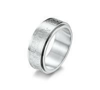 Jewelry Stainless Steel Rotatable Ring Titanium Steel Plated 18k Gold Ring