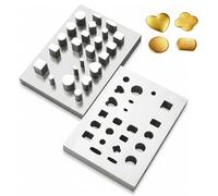 Jewelry Stamping Tools Set, Heart Shape Multi-Shape Die, Durable Aluminum Alloy, Accurate Cutting for DIY Craft and Stamping Projects