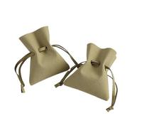 Jewelry storage bag 10Pcs Pouch Jewelry Packaging Envelope Flap Organizer Bag Rings Earrings Pendant Bracelet Gift Package(8x10cm,Dark Green)