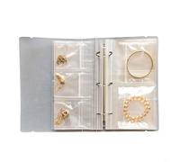 Jewelry Storage Book with 100 Card Slots and 50 Sealed Bags Designed for Organizing Earrings Rings Necklaces Using Anti Oxidation and Transparent Materials