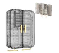 Jewelry Storage Box with Glass Window,Space Saving Holder for Women,Dustproof Plastic Earring Box Organizer with Hook,for Ring Bracelets (Translucent Grey, Measuring:10.62x 7.87 inches/27 x 20 cm)
