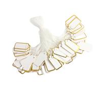 Jewelry Tags on - Paper + Cotton 20g | Small Jewelry Brand for Pricing with, 100 Merchandise Label Labels to Mark | Works of AR Sales Display